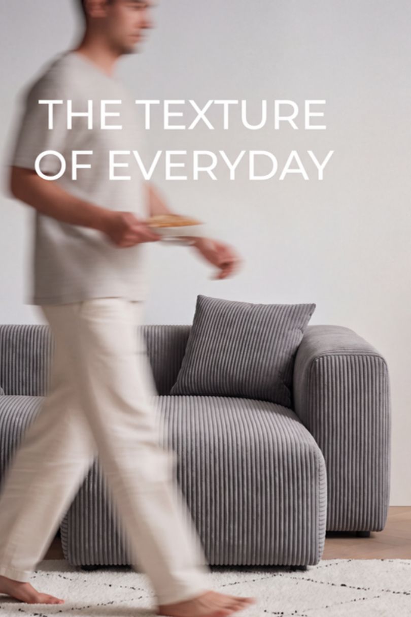 Catalogue page: The texture of everyday, Basel sofa
