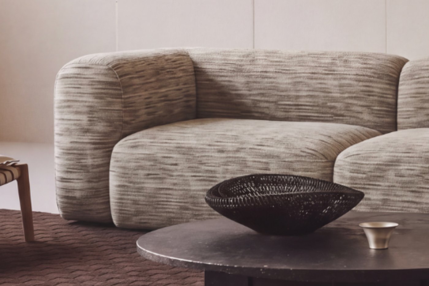 Turin sofa in a styled living room